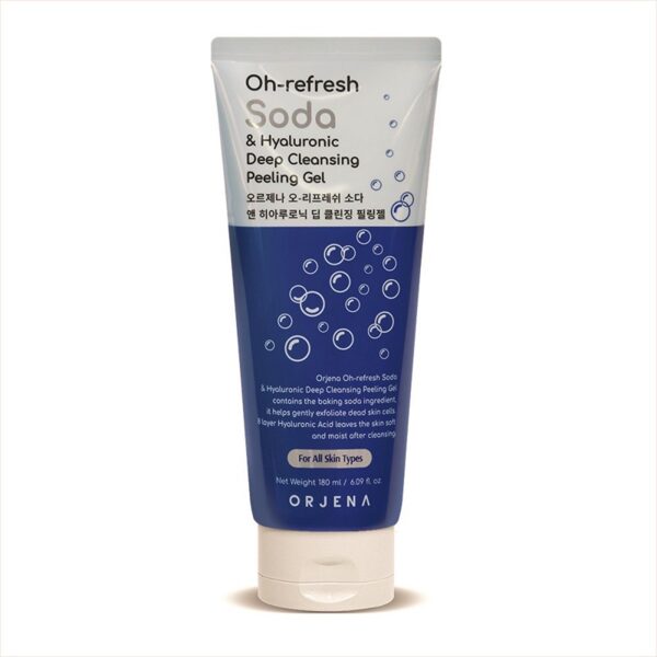 Orjena Oh-Refresh Soda & Hyaluronic dziļi attīrošs pīlinga gēls sejai, 180ml